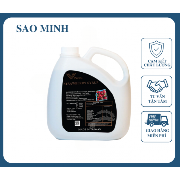  Syrup Hương Dâu - Wing 2,5Kg