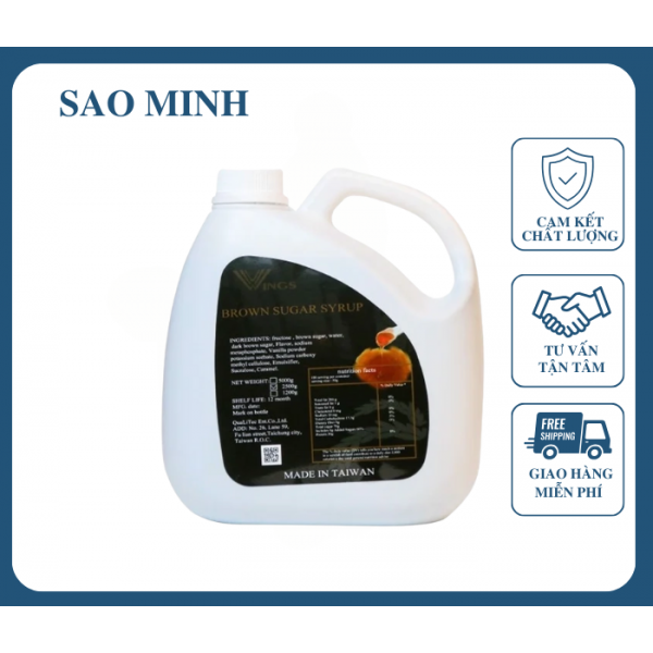 Syrup Đường Đen Wings - 2.5Kg 