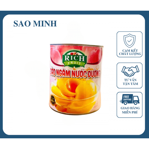 Đào Hộp - Rich Fruit 825gr